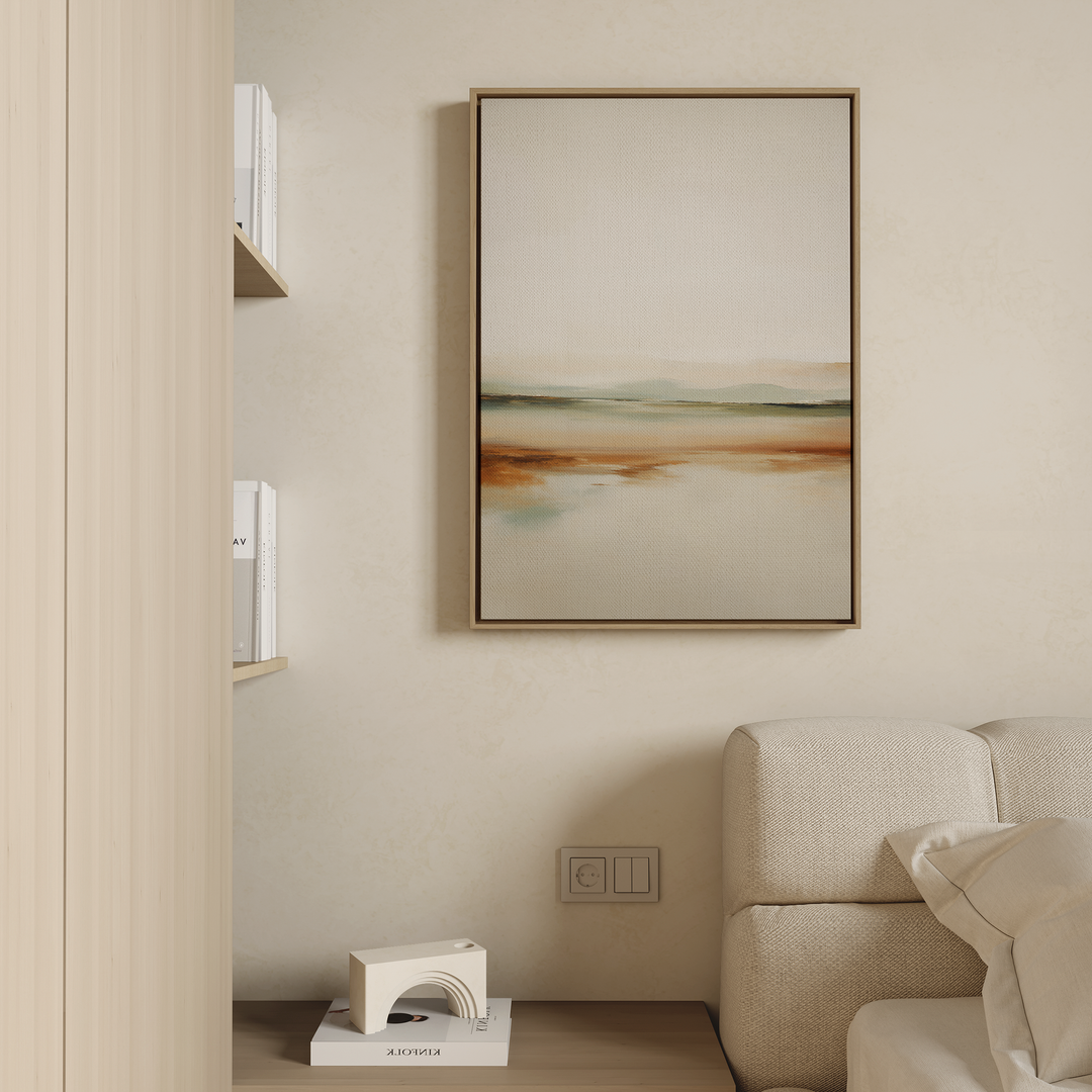 Earthly Hues Abstract Canvas Art