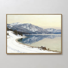 Horizontal — Winter Reflection Canvas Art - Horizontal